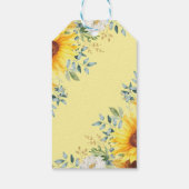 Étiquettes-cadeau Forêt de tournesol Bois Animaux Merci (Dos)