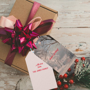 Étiquettes-cadeau Forêt En Hiver