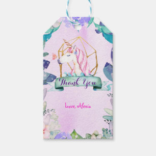 Étiquettes-cadeau Forêt enchantée Fantaisie Licorne Magique Fête