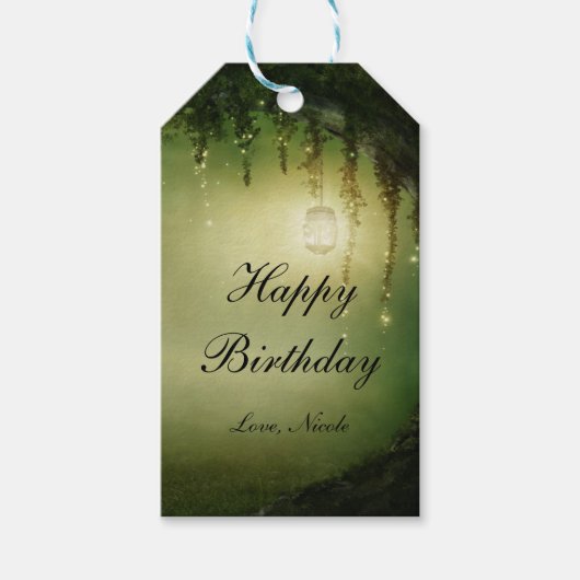 Étiquettes-cadeau Forêt Enchantée Rustique Élégant Mariage Faveur (Devant)