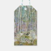 Étiquettes-cadeau forêt hivernale (Devant)