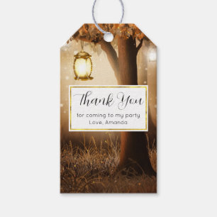 Étiquettes-cadeau Forêt magique avec Fairy Lights Merci de fête