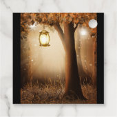 Étiquettes Cadeau Forêt magique avec lumières des fées (Dos)