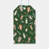 Étiquettes-cadeau Forêt rustique Bois Animaux Baby shower Faveurs (Dos)