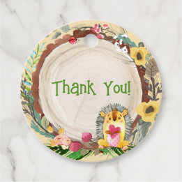 Étiquettes Cadeau Forêt Woodland Anniversaire personnalisé