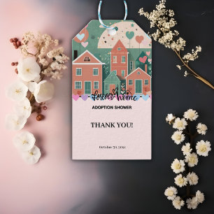 Étiquettes-cadeau Forever Accueil Pastel Coeurs Adoption Foster Douc