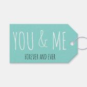 Étiquettes-cadeau Forever You And Me Mariage Suite (Devant (Horizontal))