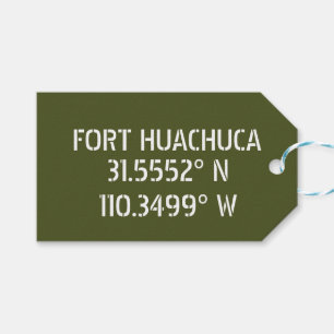 Étiquettes-cadeau Fort Huachuca Latitude Longitude