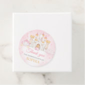 Étiquettes Cadeau Four Ever a Princess Birthday Party Round (En situation)