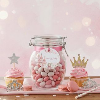 Étiquettes Cadeau Four Ever Princess pink Castle Unicor Birthday