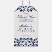 Étiquettes-cadeau Fournitures de fête d'anniversaire sur le thème de (Dos)