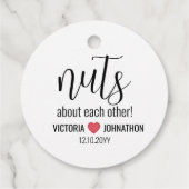 Étiquettes Cadeau Fous de chaque mariage (Dos)