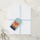 Étiquettes-cadeau Fox (Avec de laficelle)