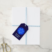 Étiquettes-cadeau Fractal Bluestar (Avec de laficelle)