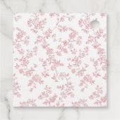 Étiquettes Cadeau Fraîchement arrivée sur le marché Fleuriste Mariag (Dos)