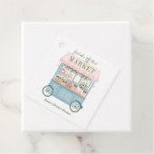 Étiquettes Cadeau Fraîchement sortie du marché Fleuriste Fête de mar (En situation)