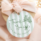 Étiquettes Cadeau Fraîchement sortie du marché Vert Fantaisiste Dess