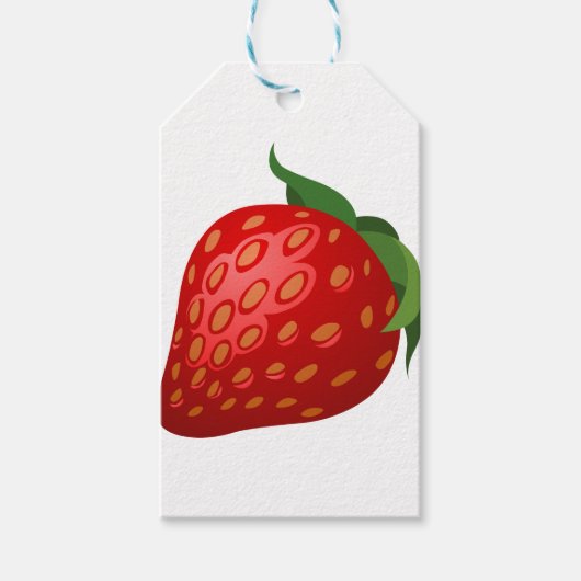 Étiquettes-cadeau Fraise (Devant)