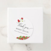 Étiquettes Cadeau Fraise | Baies Douces | Favours (En situation)