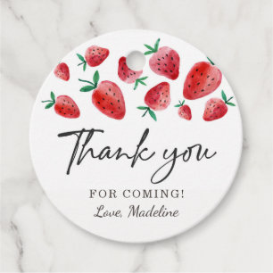 Étiquettes Cadeau Fraise Faveur Tags Anniversaire Berry Beaucoup suc