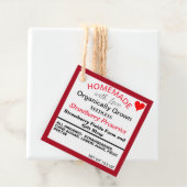 Étiquettes Cadeau Fraise maison Conserve Merci Coeur (En situation)