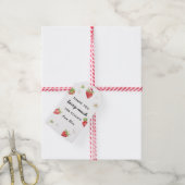 Étiquettes-cadeau Fraise Merci Beaucoup Baie (Avec de la ficelle)