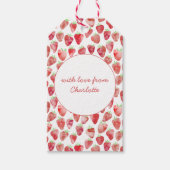 Étiquettes-cadeau Fraise personnalisée (Devant)