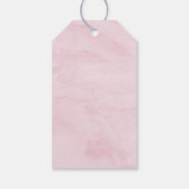 Étiquettes-cadeau Fraise rose Floral Anniversaire (Dos)