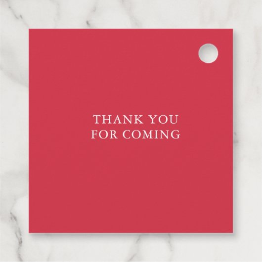 Étiquettes Cadeau Fraise rose Rouge Berry Baby shower sucré (Dos)