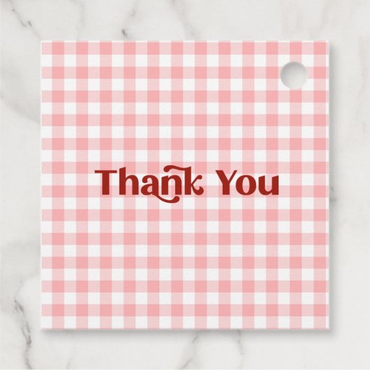 Étiquettes Cadeau Fraise rose Rouge Berry Baby shower sucré (Dos)