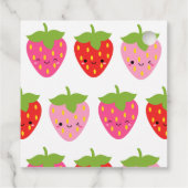 Étiquettes Cadeau Fraises Filles Cadeaux Tags (Dos)
