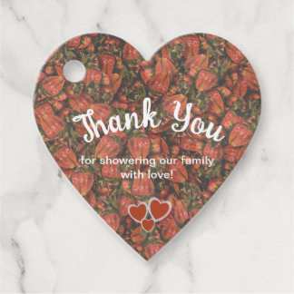 Étiquettes Cadeau Fraises Merci Baby shower Favoriser Tags