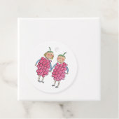 Étiquettes Cadeau Framboise (En situation)