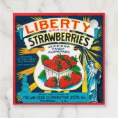 Étiquettes Cadeau Framboises Liberty (Dos)