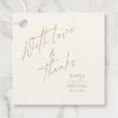 Étiquettes Cadeau Français Romance Mariage Blush ID870 (Devant)