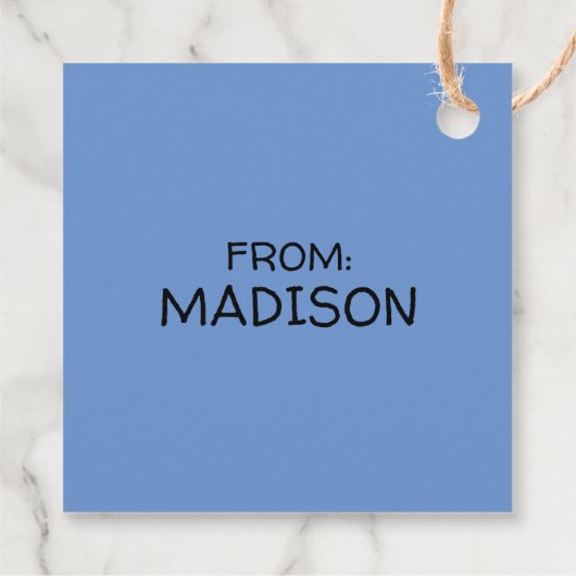 Étiquettes Cadeau Franklin Smiling (Dos)