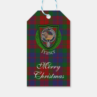 Étiquettes-cadeau Fraser Scottish Clan Tartan & Crest
