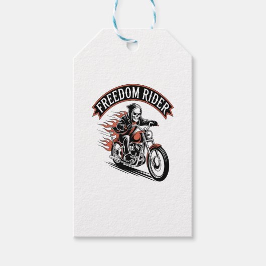 Étiquettes-cadeau FreeDom Rider Biker (Devant)