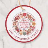 Étiquettes Cadeau Frohe Weihnachten (Dos)