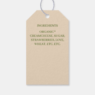 Étiquettes-cadeau fromage à la fraise