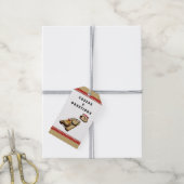 Étiquettes-cadeau Fromage de Noël drôle (Avec de la ficelle)