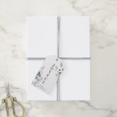 Étiquettes-cadeau Frosty hiver Foliage Joyeux Noël (Avec de la ficelle)