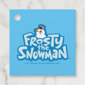 Étiquettes Cadeau Frosty the Snowman™ | Logo empilé gelé (Devant)