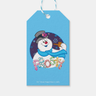 Étiquettes-cadeau Frosty the Snowman™ Nom du Sucre de canne colo