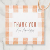 Étiquettes Cadeau Fruits de café gaufre Aquarelle Brunch nuptial (Dos)