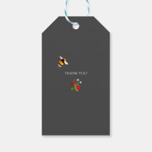 Étiquettes-cadeau Fruits de forêt d'aquarelle mariage