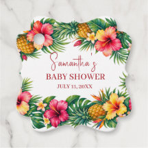 Fruits Tropicaux Ananas Baby Shower Hawaïen