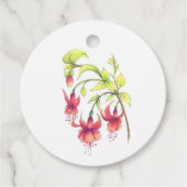 Étiquettes Cadeau Fuchsias (Devant)