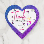 Étiquettes Cadeau Fun Fluttant (Dos)