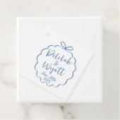 Étiquettes Cadeau Fun Names Mariage Date Whimsical (En situation)